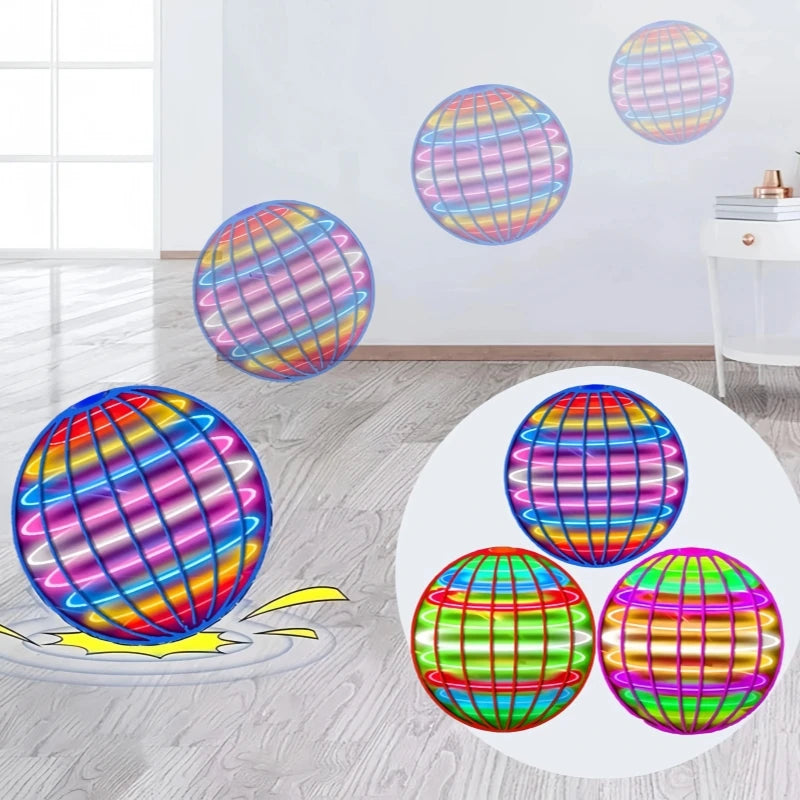 2026 Hand-Controlled Flying Ball Toy - Boomerang Hover Ball with Magic Lights & Fidget Spinner Fun!