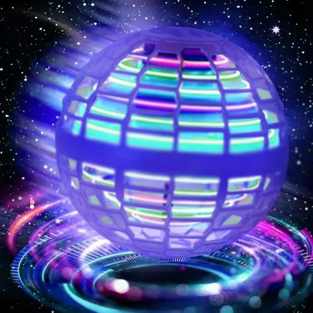 2026 Hand-Controlled Flying Ball Toy - Boomerang Hover Ball with Magic Lights & Fidget Spinner Fun!
