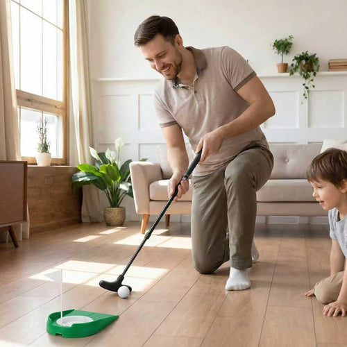 Junior Golf Putter Set - Adjustable Toddler Golf Clubs with 5 Practice Balls and Cap for Mini Golf Fun!