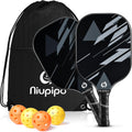 Premium USAPA Approved Pickleball Paddle Set - Lightweight Fiberglass Paddles with Balls & Bag, Perfect for Beginners!