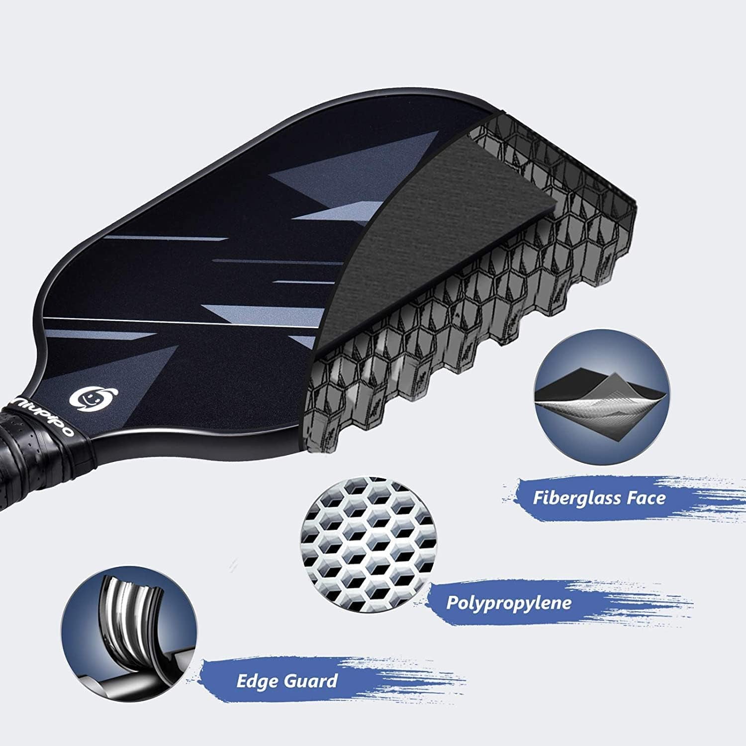 Premium USAPA Approved Pickleball Paddle Set - Lightweight Fiberglass Paddles with Balls & Bag, Perfect for Beginners!
