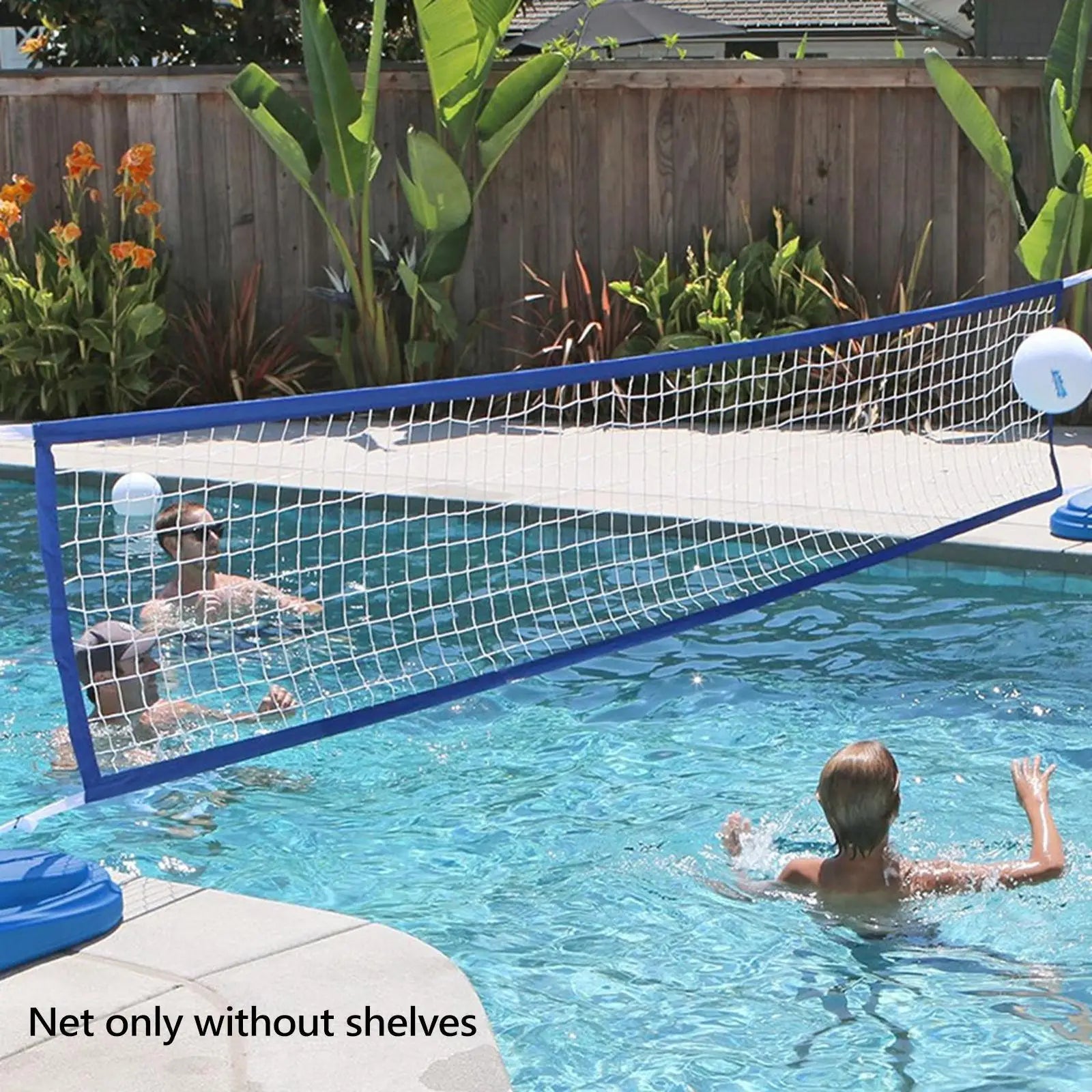 Portable Volleyball Net with Carrying Bag - 15ft x 3ft Folding Training Net for Indoor & Outdoor Fun!