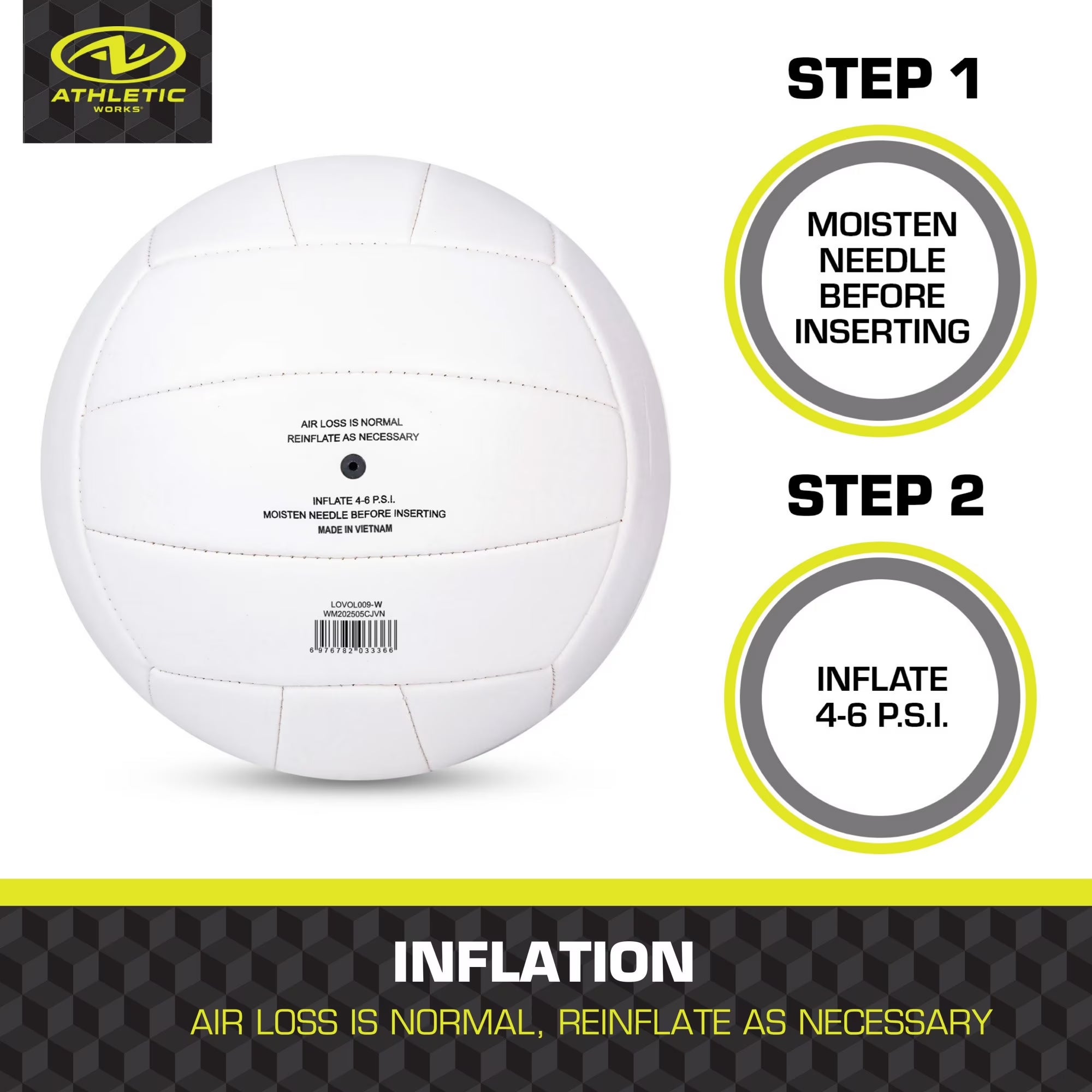 Premium Size 5 Soft Volleyball - Perfect for All Skill Levels, White