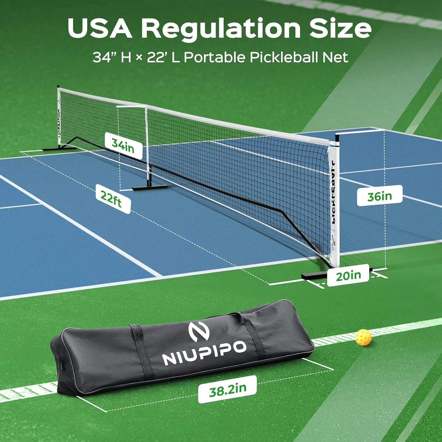 USAPA Approved Outdoor Pickleball Balls - High Elasticity & Durable, Available in Packs of 3, 6, 12, 36, or 100 for Tournaments